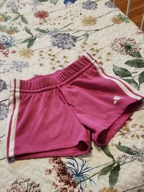 Girls' Athletic Pink Stripe Shorts